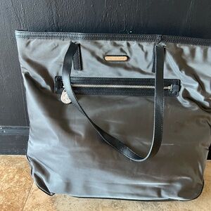 Michael Kors Gray Tote Bag with Black Accents